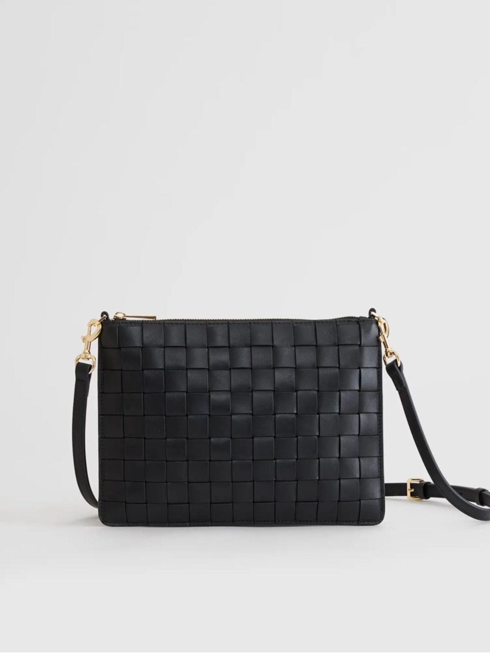 Quince Italian Leather Handwoven Convertible Crossbody - Picture 3 of 7